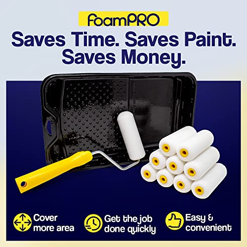 Foampro 164 Fine Finish Roller (High-Density Foam), 4", Pack of 1 - size: Pack of 1, style: Roller 4"