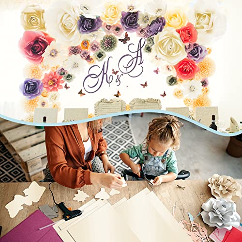 24 Sheets Cream Shimmer Cardstock 8.5 x 11 Ivory Paper | Goefun Off White Card Stock Printer Paper for Invitations, Certificates, Crafts, Card Making - color: cream