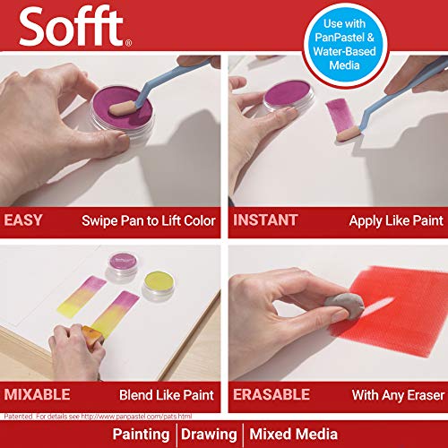 Colorfin PP61023 Sofft Art Sponges, Wedge, 3-Pack