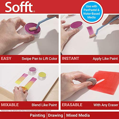 Colorfin PP61023 Sofft Art Sponges, Wedge, 3-Pack