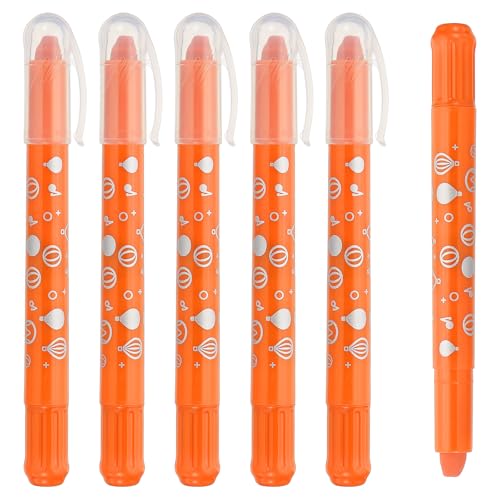 PATIKIL Watercolor Gel Crayon, 6Pcs Twist Coloring Orange Crayon - color: Orange