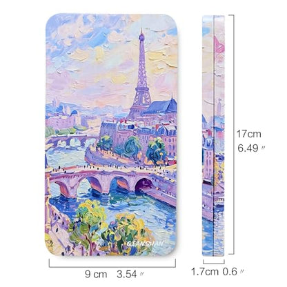 40Pcs Empty Half Pans Watercolor Tin Palette with Magnetic Stripe | Travel Tin Palette Case,Portable Artist Paints Half Pan Kits,DIY Watercolor Oils Acrylics Painting Drawing - color: Paris Impression