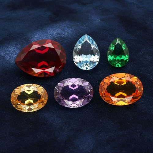 Silicone Molds for Resin, 6 Cavities Waterdrop and Oval Resin Jewelry Molds | Silicone Pendant Mold with Hanging Hole for DIY Gem Cabochon Pendant, Earring, Necklace Jewelry Making