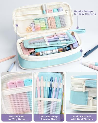 Four Candies 36PCS Mechanical Pencil Set with 624 Lead Refills (Blue) - color: Blue