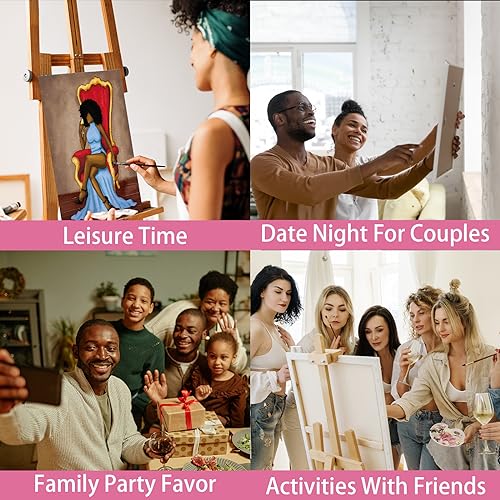 Nuberlic 10 Pcs Pre Drawn Canvas for Painting for Adults Sip and Paint Kits for Couples Party Flavor Supplies (Girls Night Out) Mothers Day Gifts - size: 8x10, style: Girls night