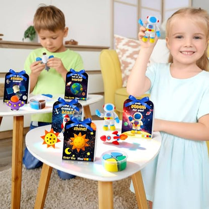 Capoda 30 Sets Outer Space Air Dry Clay Kit for Kids Space Craft Kit Gifts - style: Space