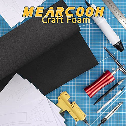 2-Pack Black Eva Foam Sheets roll, Premium eva Craft Foam 3mm Thick, 13.9" x 59", High Density 86kg/m3 for Halloween Cosplay Costume, Crafts, DIY Projects by MEARCOOH - color: 2PCS:Black, size: Thickness-3mm