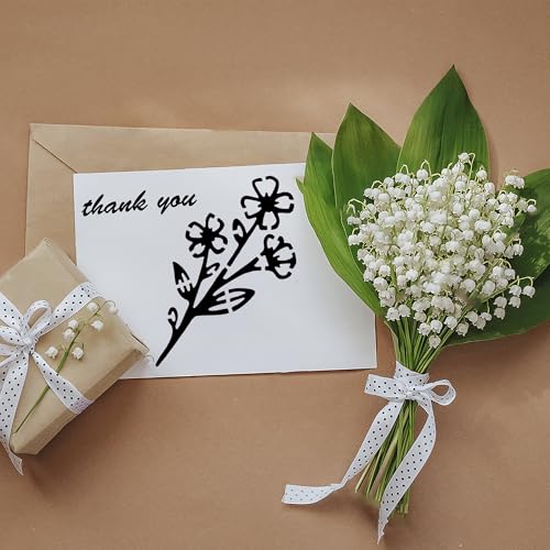 50 Pcs Small Flower Stencils for Painting on Wood,6 "Reusable Floral and Leaf Stencils for Wall Paper,Scrapbooking,Canvas Fabric,Card Making,Pottery,Plastic Boxes - color: Small Flower(50Pcs)