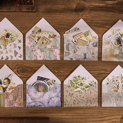100 Pieces Vintage Scrapbook Supplies Ephemera Pack for Junk Journal Planners Scrapbooking Paper Stickers for Art Aesthetic Journaling Kit Collage Decoupage Album (Flower)