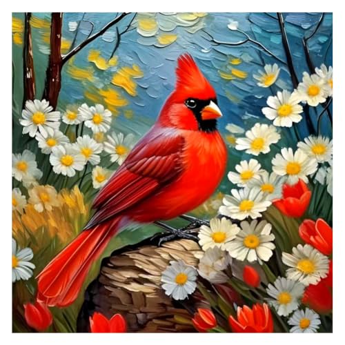 hill froeistung Cardinal Diamond Art Painting Kits for Adults,Beginners - color: HF-A078