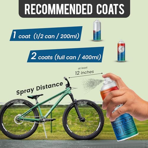 Spray.Bike Keirin Flake Finishing Coat - Kirakira Multi, 400ml | Metal Flake Spray Paint Coating | Glitter Spray Paint Topcoat for Steel, Aluminum - color: Flake Multi