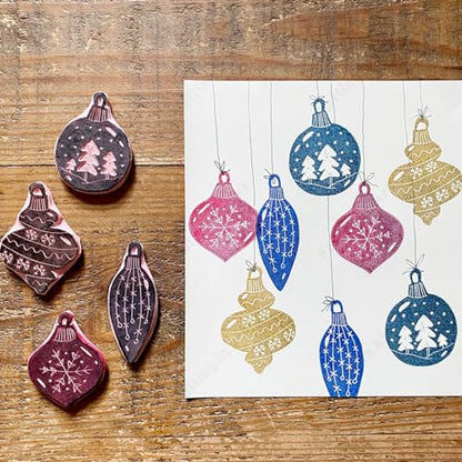 Falling in Art 5 Pack 4x6 Rubber Carving Block, Easy Cut Lino Blocks | Soft Linoleum Block for Printmaking, Stamps, Crafts - size: 4''x6'' 5 Pack