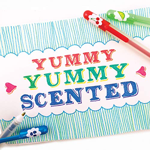 Ooly Scented Yummy Yummy Glitter Gel Pens, Set of 12 | Ages 3+, 1.00mm Nib, Scented Glitter Pens for Kids and Adults, Fun Art and Stationery Supplies for School - style: Glitter Pens (Plastic Package)
