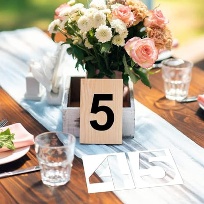 4 Inch Number Stencils Plastic Number Stencils Reusable Digital Painting Templates for Cake Stencil Address Templates - size: 4 Inch