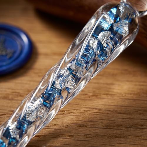 3 Pack Handmade Glass Dip Pen Set, High Borosilicate Crystal Calligraphy Glass Pens for Writing, Drawing, Decorative Art, Signature Pen Gift for Artists, Teens, Women and Men