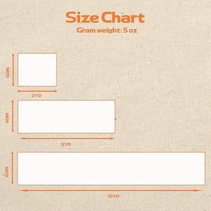 5 oz Lightweight Canvas Fabric, Soft Natural Cotton Blend 60'' Wide for Sewing, Painting, Tote Bags, Embroidery, DIY Crafts (Unbleached, 5 Yard) - color: Unbleached - 5oz, size: 5YD-(60'' x 180'')
