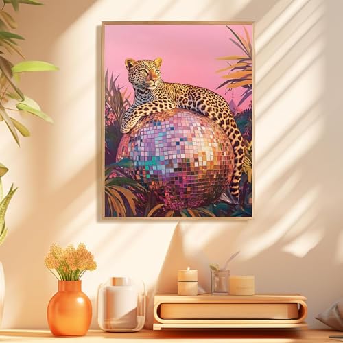 Animal Paint by Numbers Kit for Adults, Adult Paint by Number Kits 16x20 in - color: Leopard