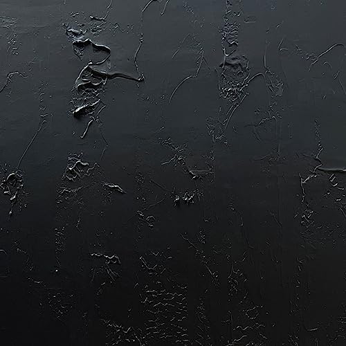 NANKAI Art Hand-painted black and white wall art, minimalist abstract painting large oil on canvas texture wall art Office Art Contemporary art 45x30 inches - color: NKHB025