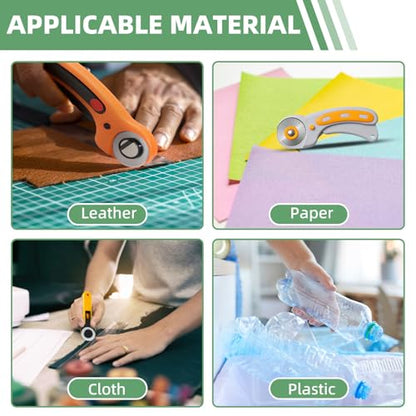60mm Rotary Cutter Blades Replacement for Fiskars Paper Cutter, 3 Pieces | Replacement Blades Idea for Sewing, Arts And Crafts Cutting, Quilting Rotary Blades