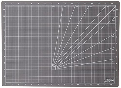 Sizzix Large Cutting Mat with Grid for Scrapbooking, Cardmaking, Papercraft, Home Décor & DIY Projects, Grey, One Size, Multicolour