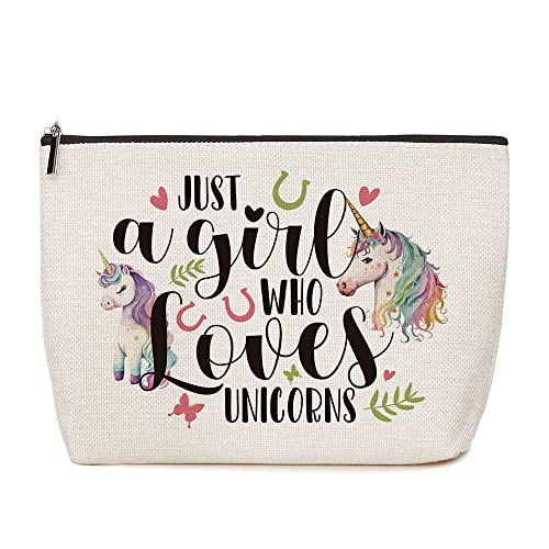 Unicorn Makeup Bag Funny Animal Cosmetic Bag Unicorn Gifts for Girls - color: Multicolor0605