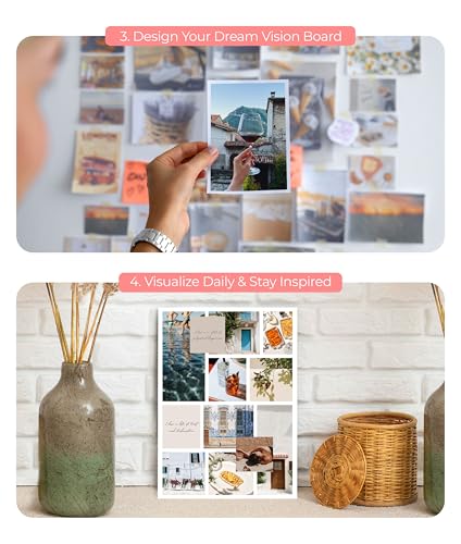 Vision Board Book Magazines with 1000+ Images – Scrapbook Supplies, Crafts for Adults, Clip Board, Junk Journal Supplies, Journaling Supplies, Board Books, Scrapbooking Supplies, Art Kit - size: Original