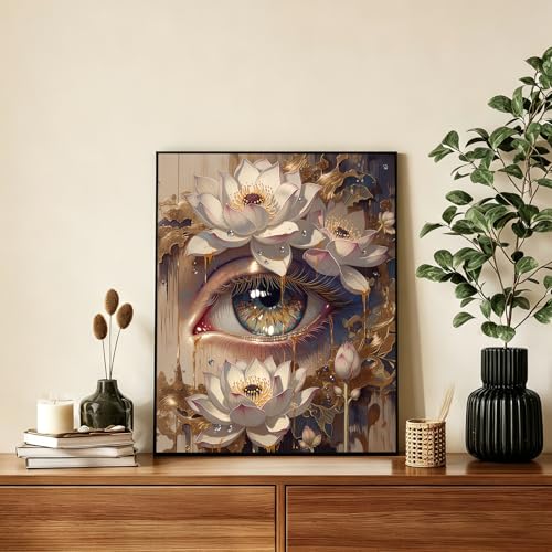 AUKELHJ Paint by Numbers Kit for Adults Beginner, Eye, 16X20 Inch - color: 10-Eye