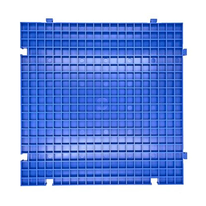 Stained Glass Cutting Mat, Solid Bottom Plastic Grid, Blue, 1 Pack - size: 12"L x 12"W