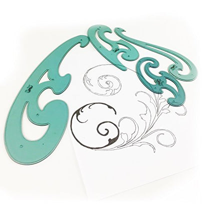 Mr. Pen French Curve and Template Ruler Set, 6 Pieces - style: 6 pcs
