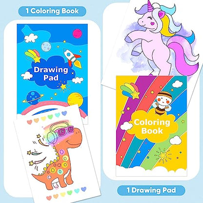iBayam 149-Set: Crayons, Pastels, Pencils, Pens, Drawing Pad, Coloring Book - color: Blue