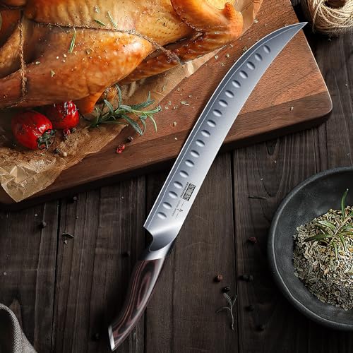 HOSHANHO Carving Slicing Knife, 10 Inch Razor Sharp Japanese Brisket Knife - size: 10"
