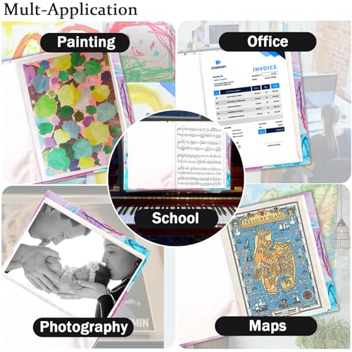 A3 Diamond Painting Storage Book,Marble Blue 60 Pages Art Portfolios Case - color: Marble Blue-60 Sleeves