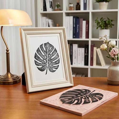 Tosnail 5 Pack Large Rubber Stamp Carving Blocks, 11.8 x 8.3 Inches Soft Rubber for Stamp, Craft Project, Beginners and Professional