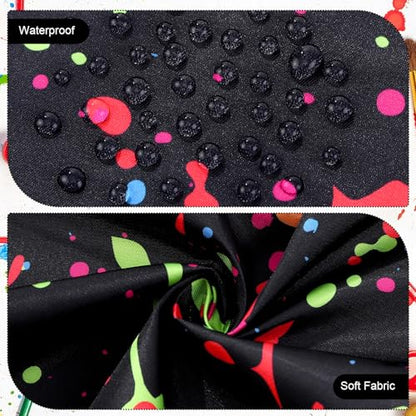 Painting Artist Apron with Pockets, Waterproof Painting Aprons for Adults, Adjustable Art Apron Bib Apron - color: Style 4