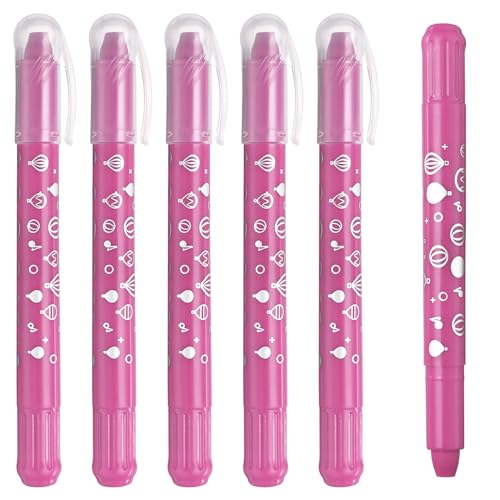 PATIKIL Watercolor Gel Crayon, 6Pcs Twist Coloring Pink Crayon - color: Pink