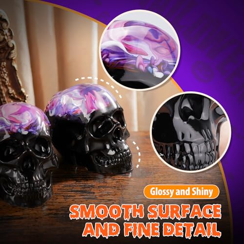 LET'S RESIN 3D Skull Resin Molds, 4 Size Silicone Mold Set for Epoxy Resin - color: skull