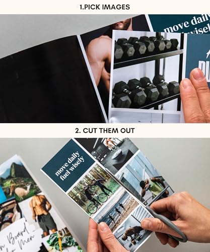 Lamare Vision Board Book for Men - 1000+ Images & Vision Board Supplies | Visualize Your Next Win | Vision Board Kit, Vision Board Magazines, & Collage Book for Daily Inspiration & Goal Achievement - color: For Men