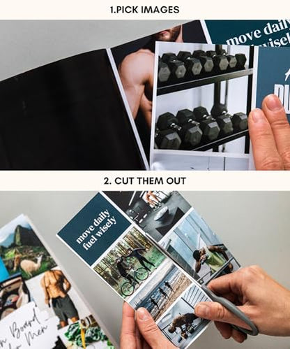 Lamare Vision Board Book for Men - 1000+ Images & Vision Board Supplies | Visualize Your Next Win | Vision Board Kit, Vision Board Magazines, & Collage Book for Daily Inspiration & Goal Achievement - color: For Men
