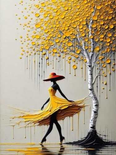 Dugsmgd Dancing Girl Diamond Art Kits for Adults, Diamond Painting 12x16 in - color: Dancing Girl