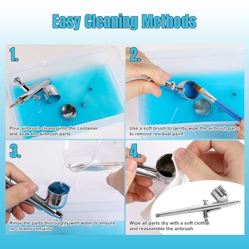 FansArriche Airbrush Cleaner, 16.91 fl oz Air Brush Cleaning Solution - size: 16.91 Fl Oz (Pack of 1)