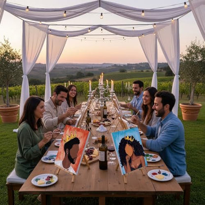 Sherr 24 Pcs Pre Drawn Canvas for Adult, Couple, 8 x 10 Inch - size: 8 x 10 Inch, style: Couple