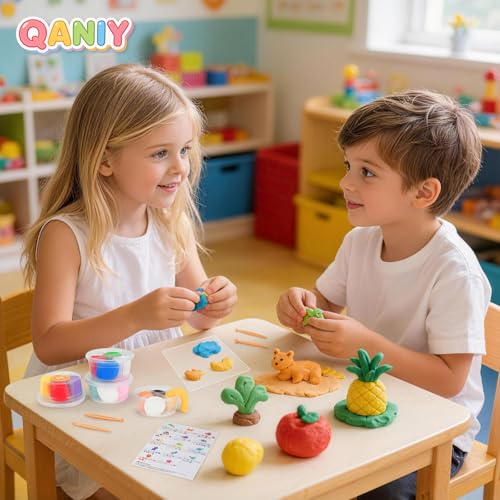 Air Dry Clay Kit for Kids, 14 Marine Animal Molding Set | Ultra Light & Soft, Safe Non-Toxic, DIY Art Crafts, Gifts for Ages 4-8+ Boys Girls