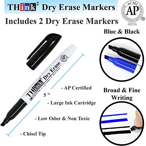 [24 Pack] Think2 Pens & Markers Supply Kit. Includes 3 Highlighter, 4 Permanent Markers, 2 Dry Erase Markers, 12 Color Gel Pens and 3 Retractable gel pens Supplies - color: Variety Pack