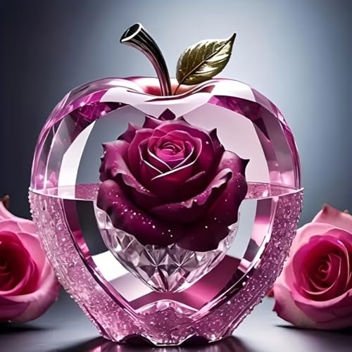 Acelii Rose Apple Diamond Painting Kits for Adults Beginners - color: KM1155-1