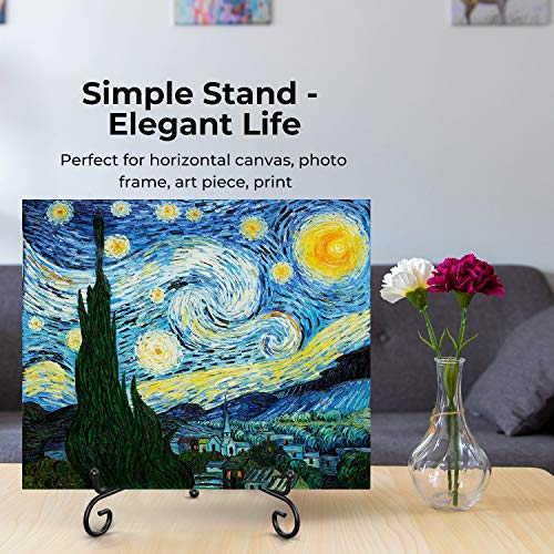 TR-LIFE 4 Pack Plate Stands for Display - 10 Inch Plate Holder Display Stand + Metal Easel Stand for Picture Frame, Decorative Plates, Book, Photo, Collectibles (4 Pack) - size: 10 Inch(4pcs)