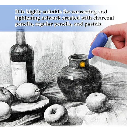 Smilo Kneaded Erasers for Artists, 8-Pack, Colorful - color: 4 Colors-2