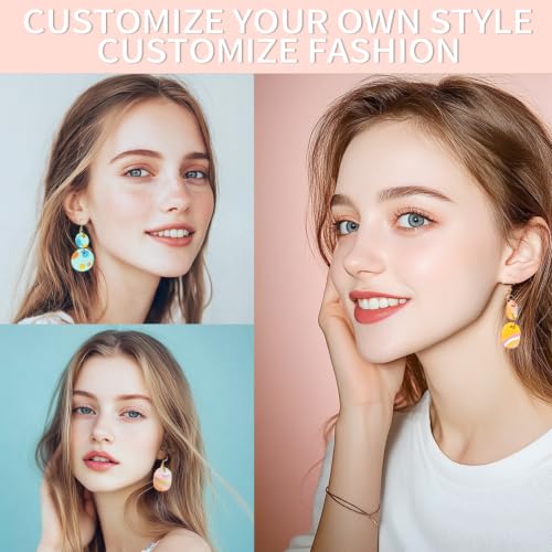 Patemby Clay Earring Jewelry Making Kit Art Crafts Set for Teen Girl Adult | Ages 12+ DIY Polymer Clay Earring Jewelry Craft Making Set, 135Pcs Make Your Own Earrings Supplies Fun Birthday Gift