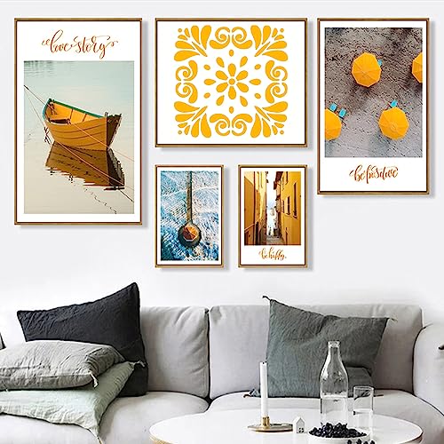 4 Pcs Large Pattern Mandala Stencils Reusable Mandala Dot Painting Templates DIY Floral Spray Paint Stencil Drawing Craft Stencil for Wood Wall Tile Floor Canvas Fabric Furniture Rock Concrete (8x8) - color: Modern style