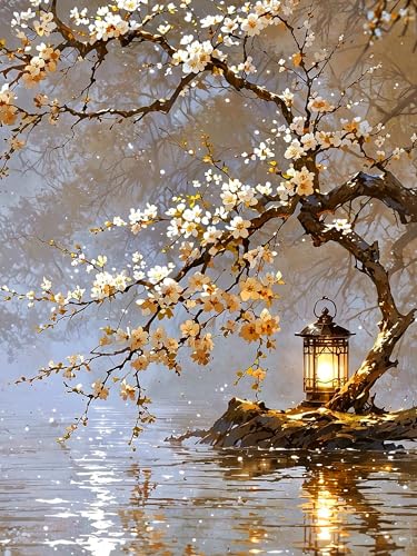 igoodom Landscape Diamond Art Kits for Adults, DIY Wall Decor | Diamond Painting Kit - Sparkling Full Drill Design Perfect for Home Decor, Holiday Gifting, And Relaxing Crafting 12x16inch - color: MZ1731, size: 11.8x15.7in(30x40cm)