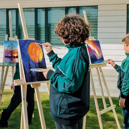 Sherr 24 Pcs Pre Drawn Canvas for Adult, Scenery, 8 x 10 Inch - size: 8 x 10 Inch, style: Scenery